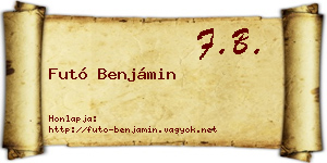 Futó Benjámin névjegykártya