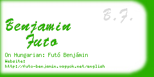 benjamin futo business card